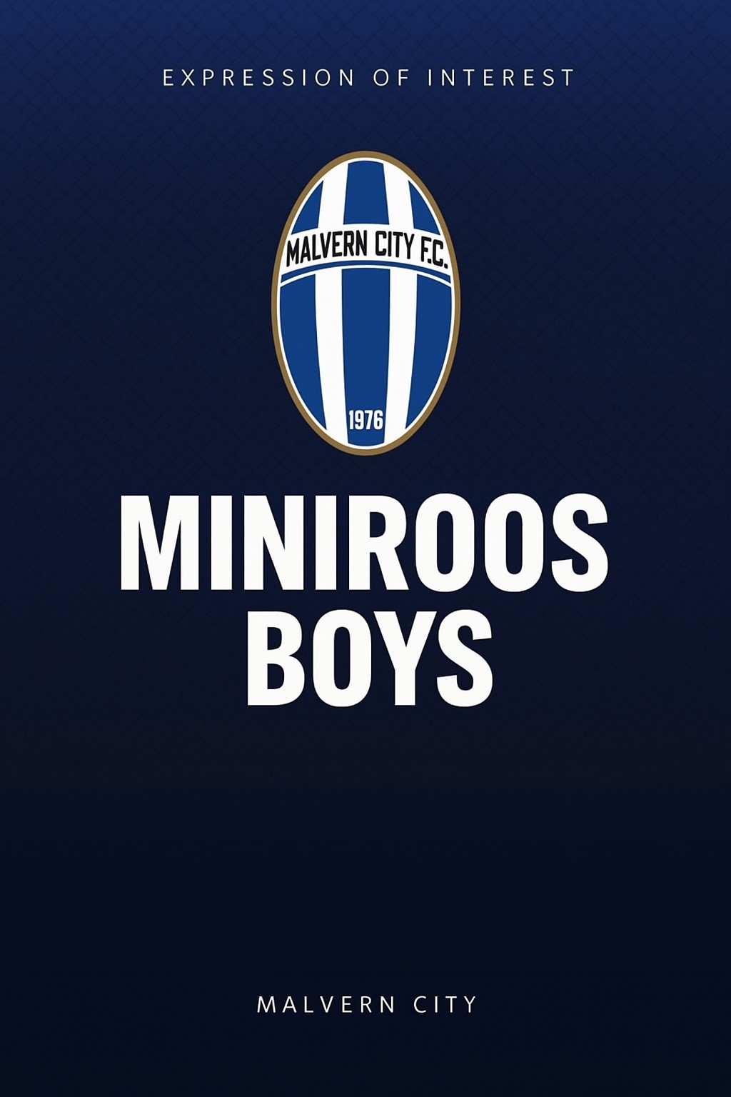 2026 Miniroos Boys - Expressions of Interest