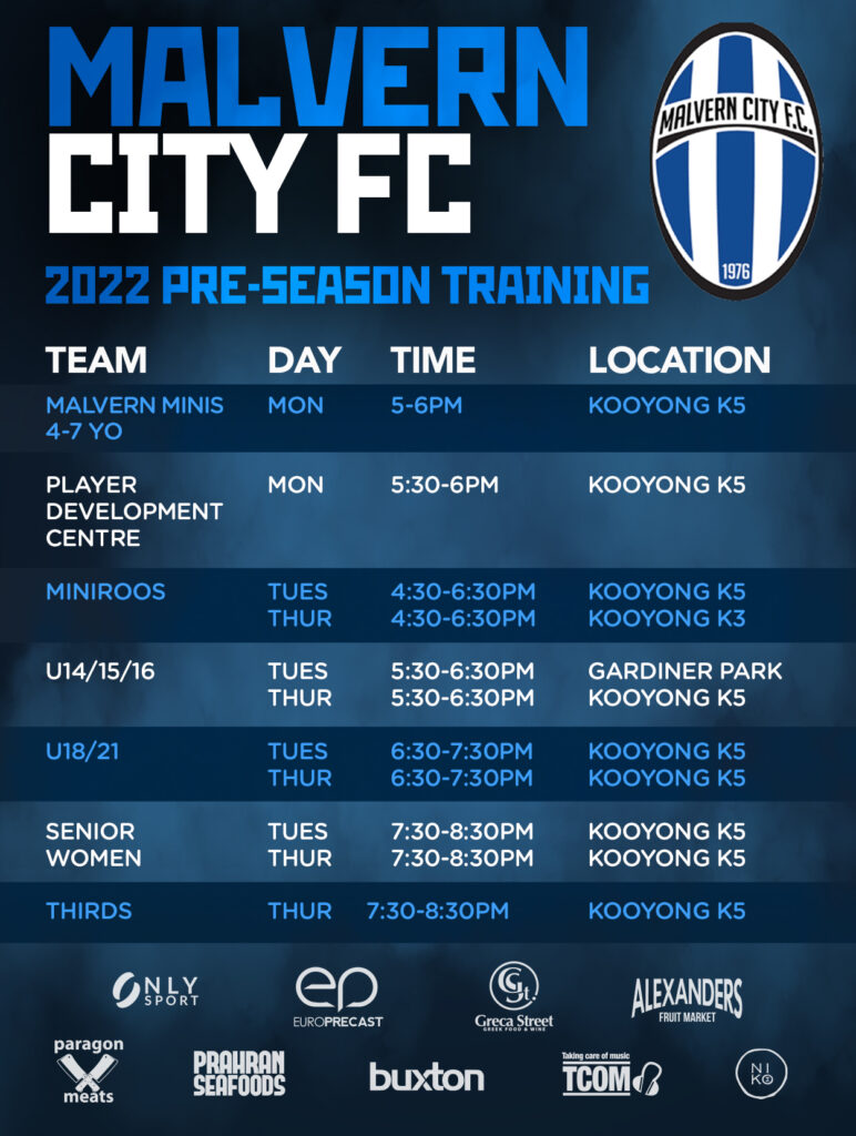 Malvern City FC Training